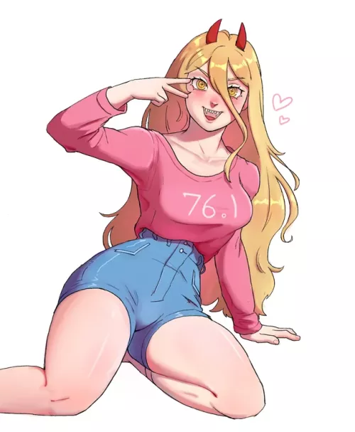 I drew the Devil Power, from chainsawman [oc] by MehCember