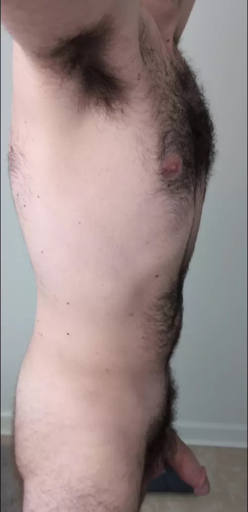 I'm naked in this photo of course, but I feel like this one gives you an excellent view of my armpit hair by Rod-Hard7