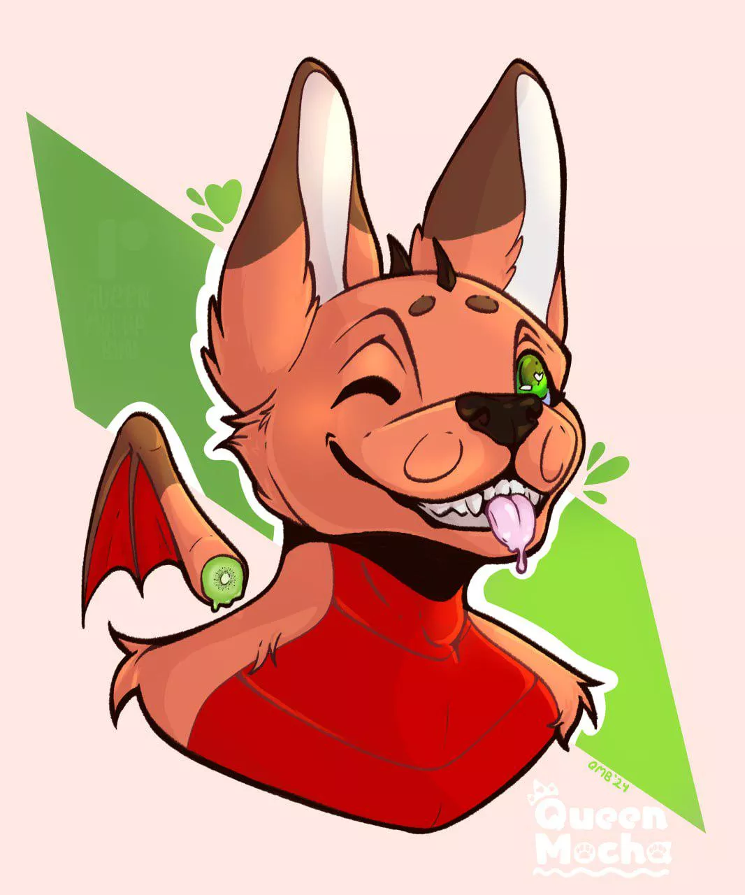 Keegan Blep! (Art by Queen Mocha Bun) posted by Queen__Mocha