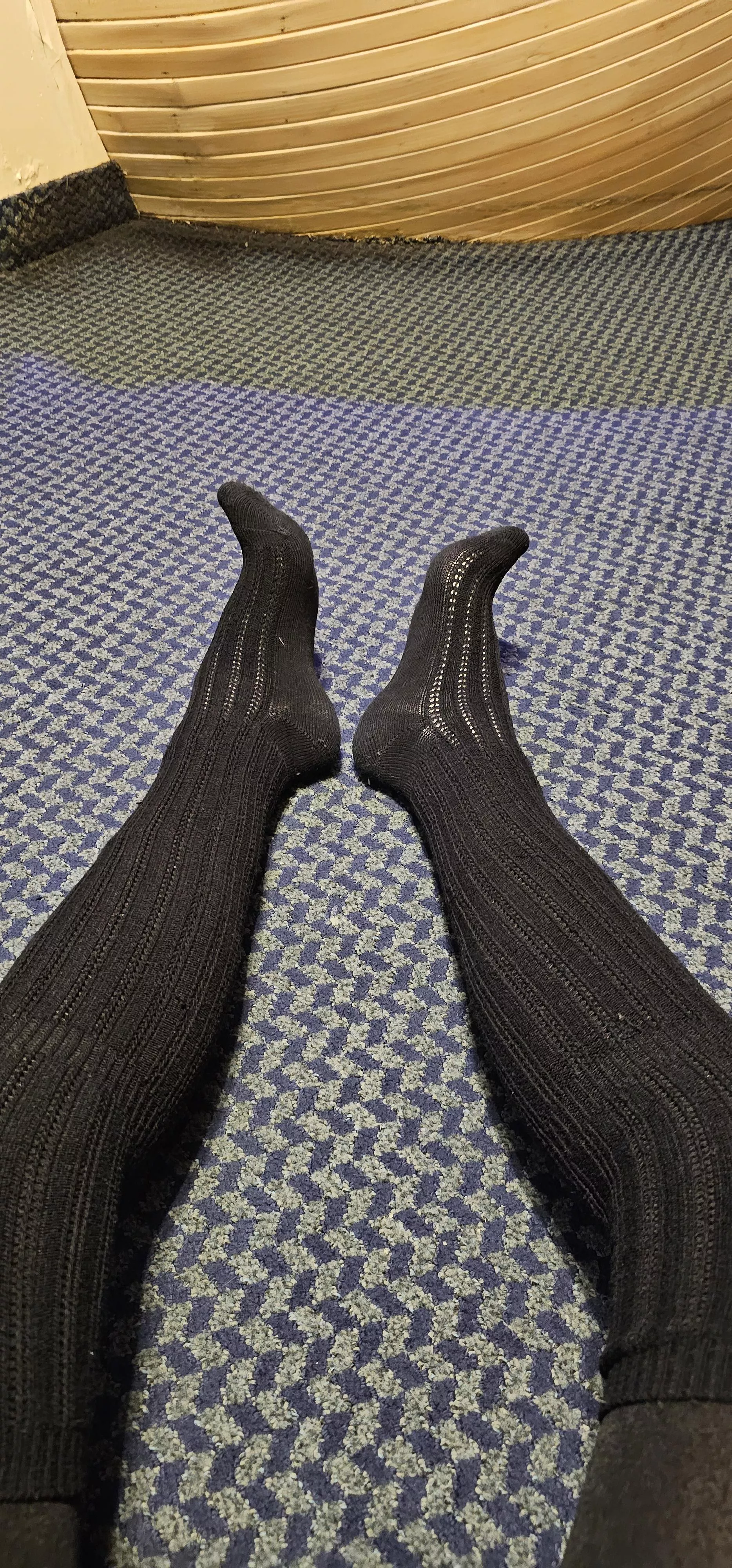 Knee highs over leggings posted by bigcanadianfeet