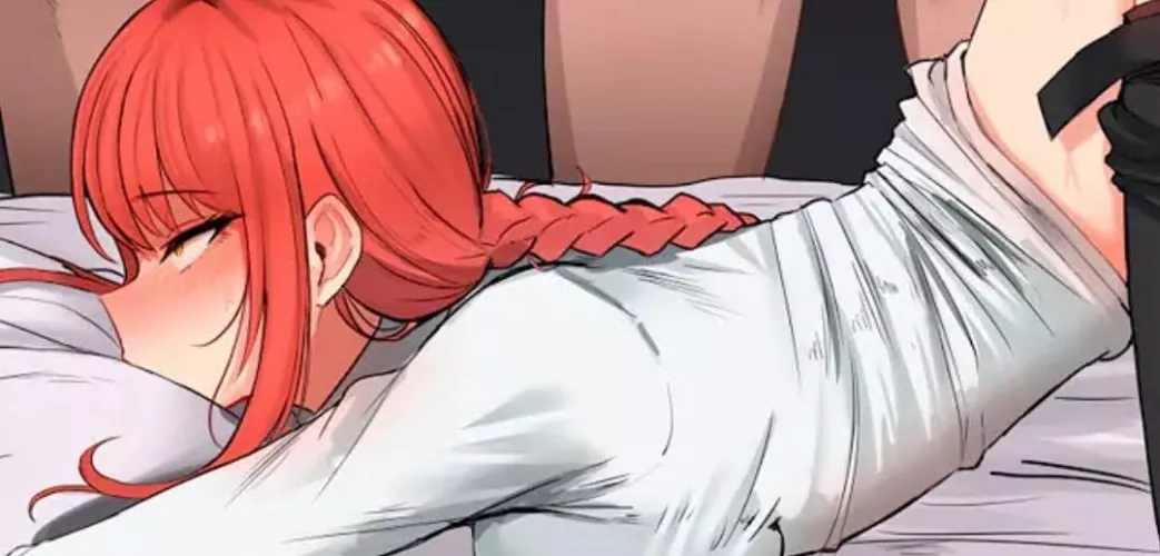 LF color source: makima, Red hairy, white shirt, sweating, gangbang by mark-al