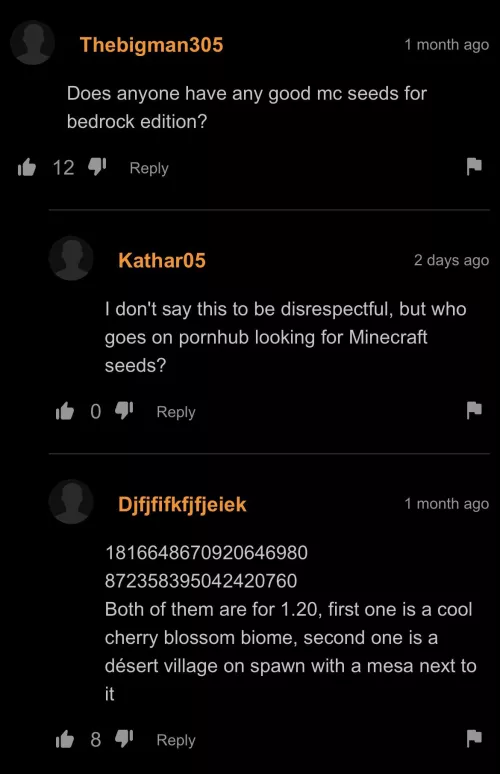 Minecraft Seeds by unknownfact30