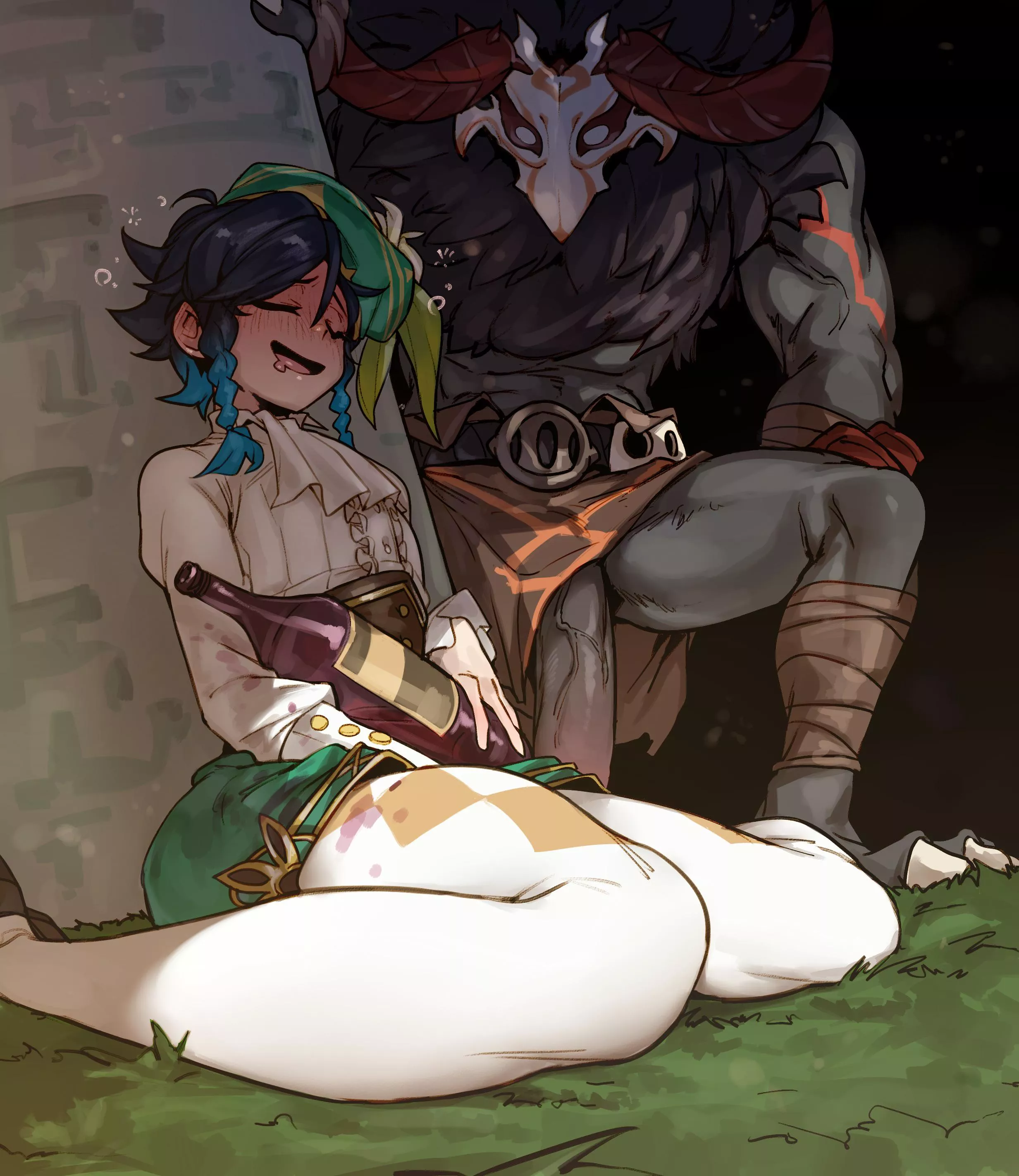 On no! I’m just drunk and defenseless~ (artist: doppel) posted by dk_femboy