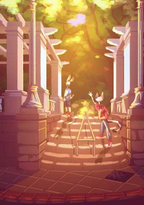 The air smells like warm lawn, by me by Raposeira