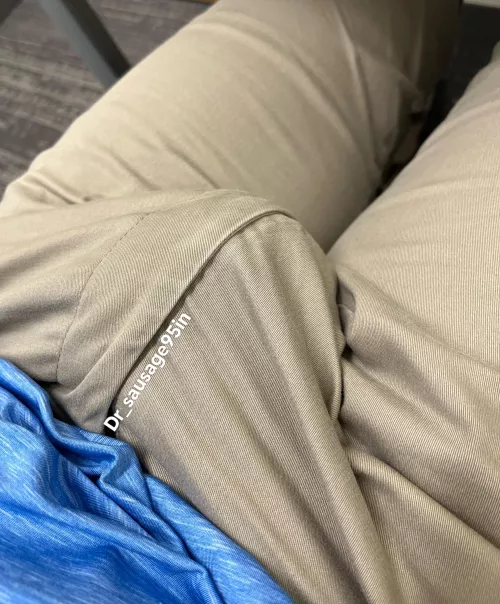 Would this massive bulge distract you at work? by Dr_Sausage95in