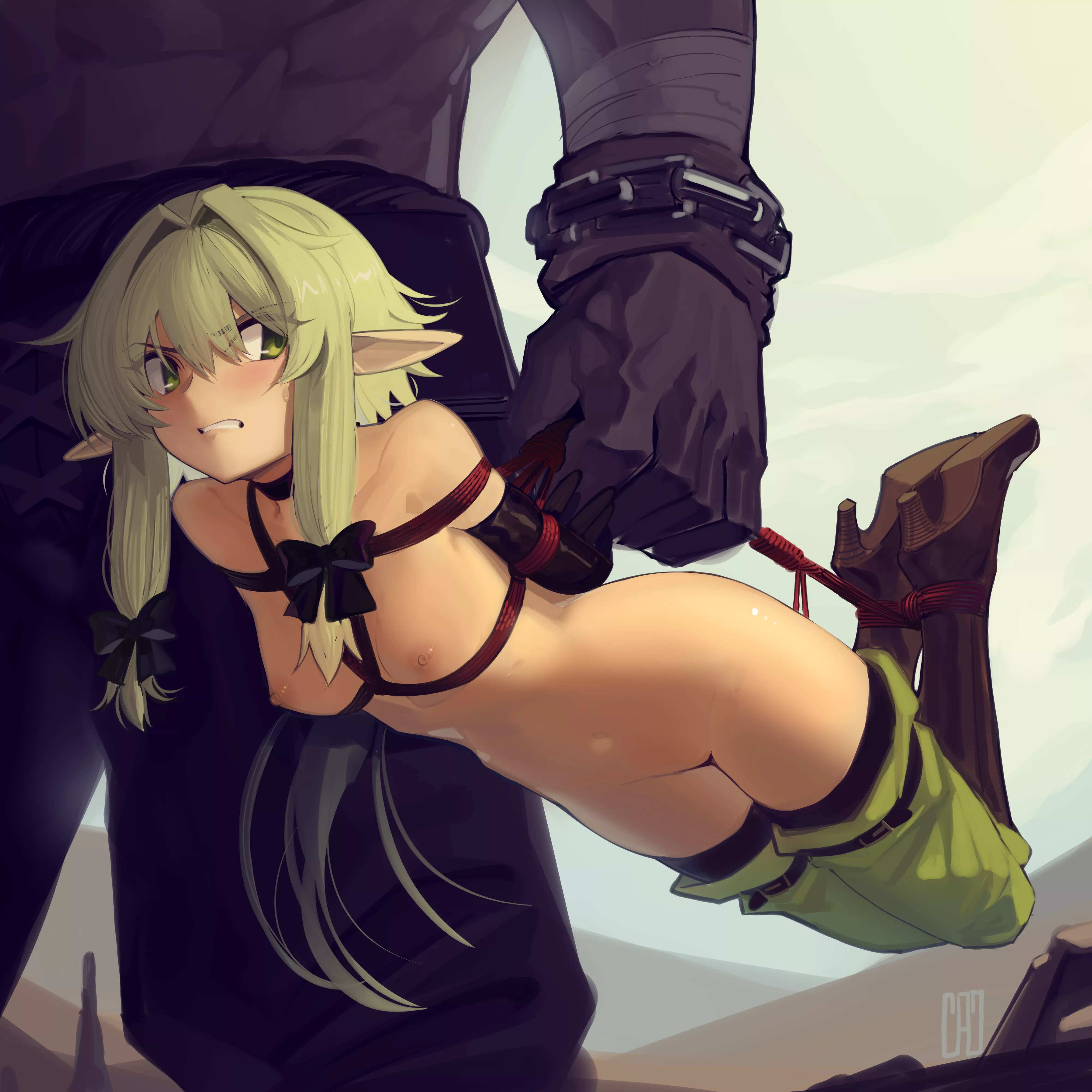 Captured the pretty little high elf archer, she will make for a fun little toy posted by Fluffy_Dick899