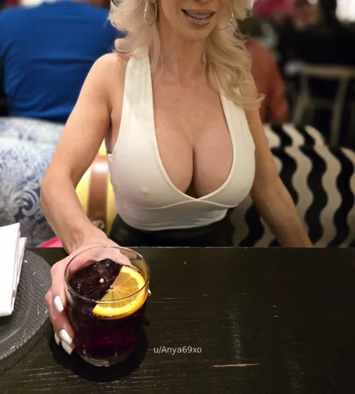 Cheers to large amounts of cleavage by Anya69xo