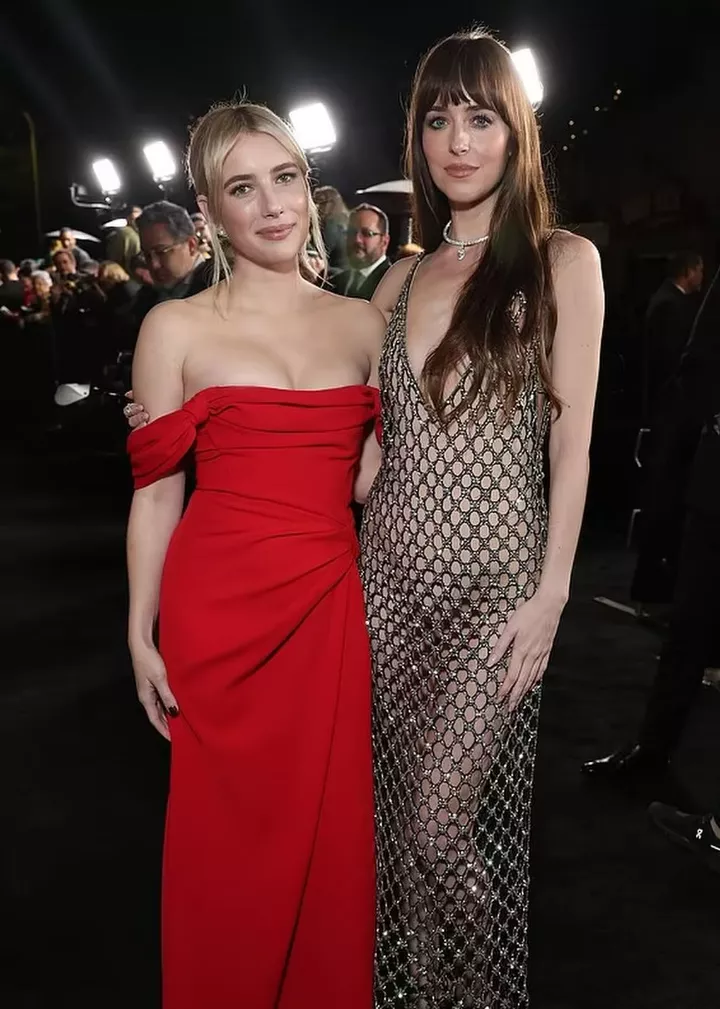 Emma Roberts & Dakota Johnson posted by brownpapersack