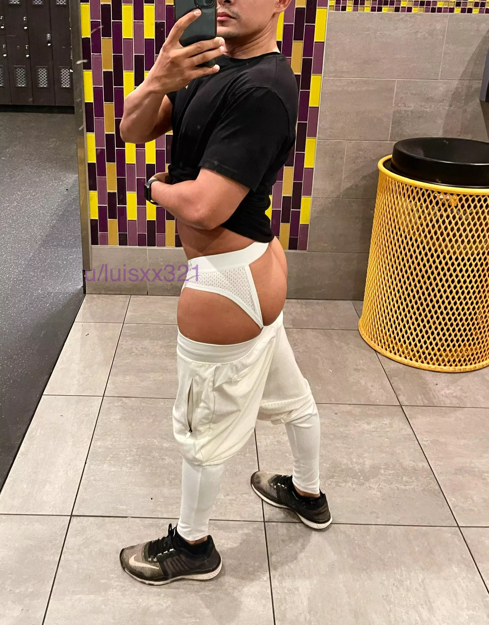 I hope somebody sees these underneath my thin joggers  posted by luisxx321