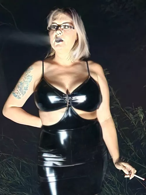 I'm a bit of an exhibitionist, pic was before we had some fun in the woods by fenris_457