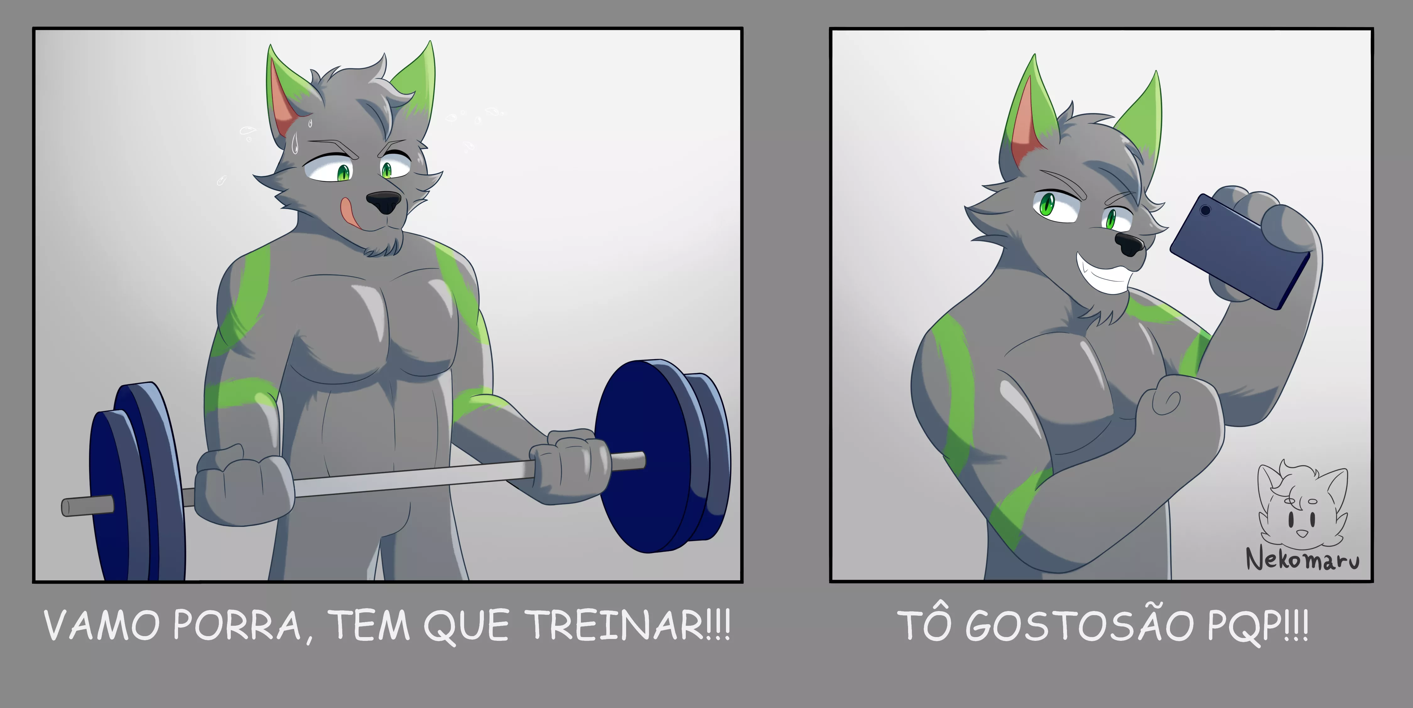 Kiwid's Workout (commission by me) posted by Nekomaru800