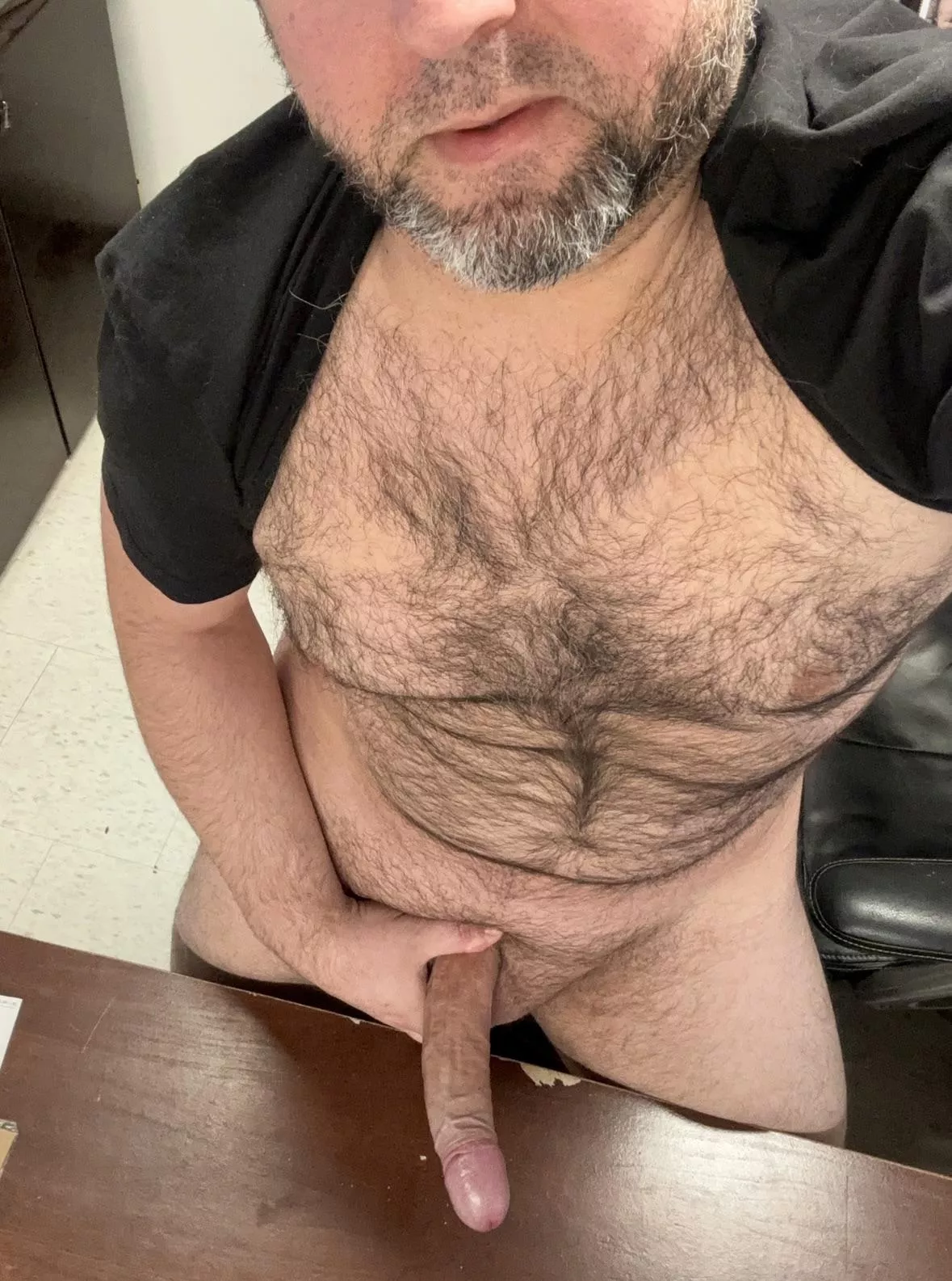 Laying on your back, legs against my chest, I’ll tease you good with my the tip, before I slide in the rest. posted by ThicknbadDad