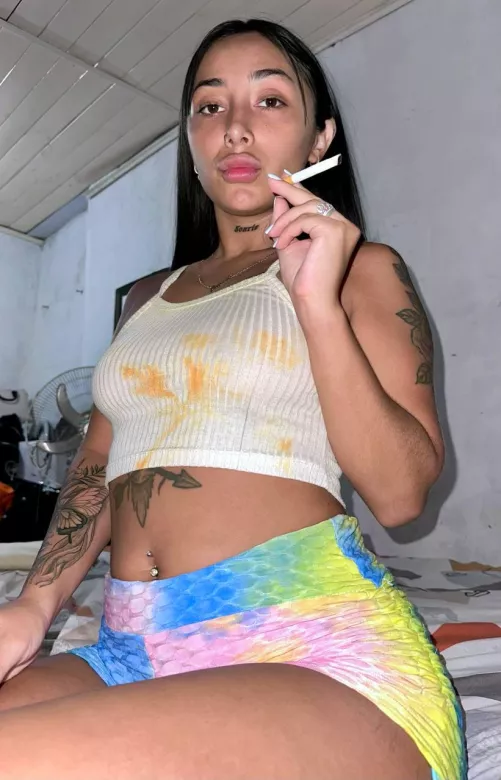 Let's smoke naked together baby by Paodulzura