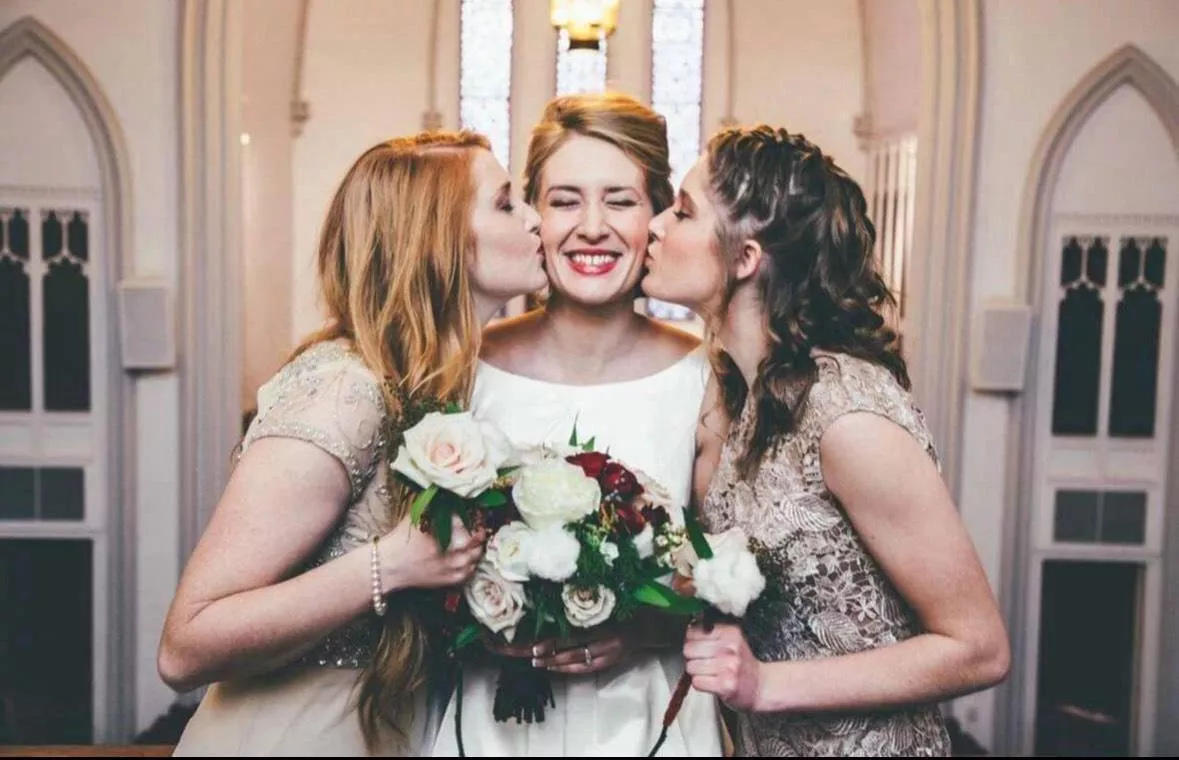 Line up these sisters on wedding day. Which gets railed back at the hotel? posted by [deleted]