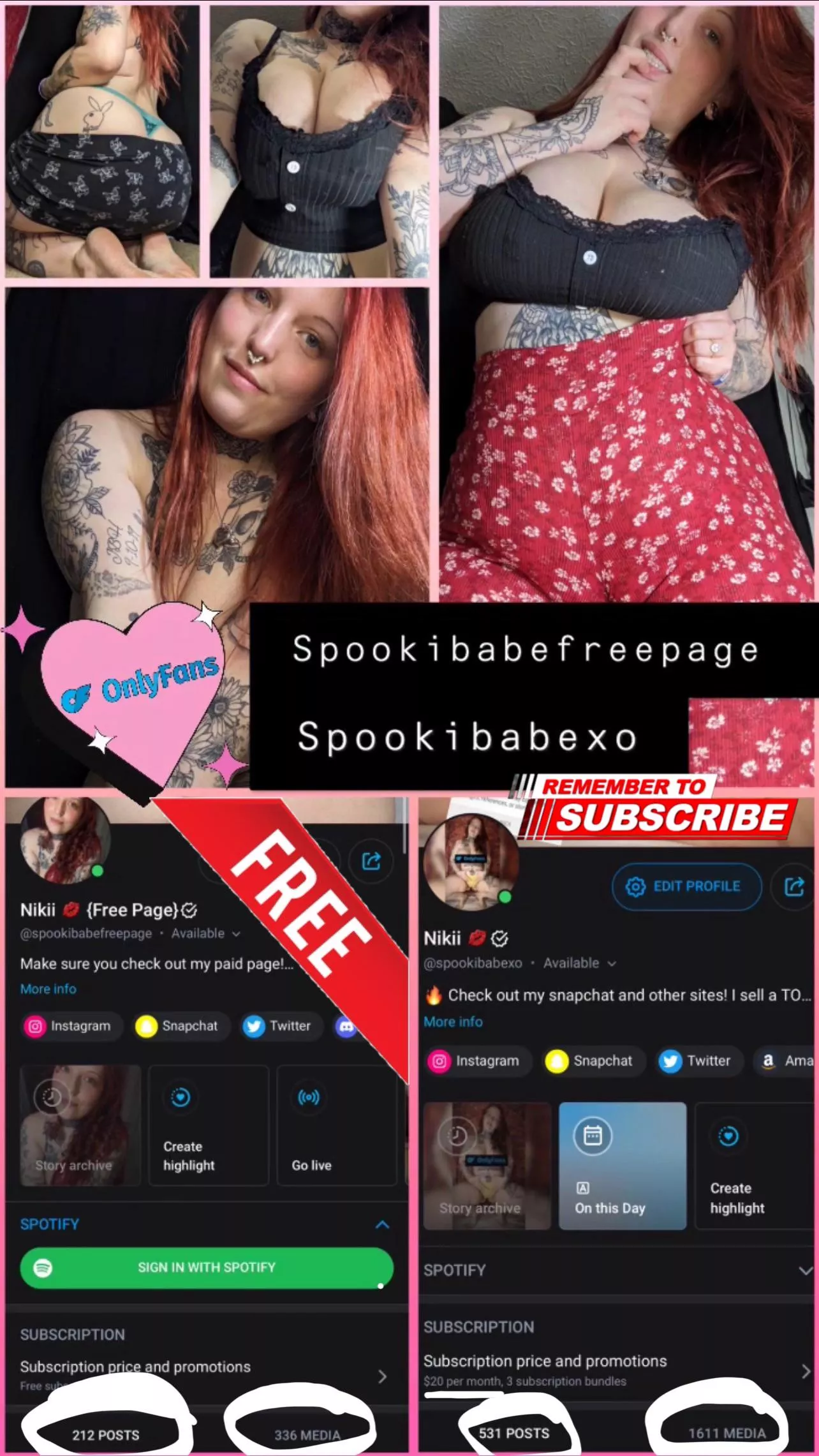Make sure you subscribe to my free page posted by Filterless96