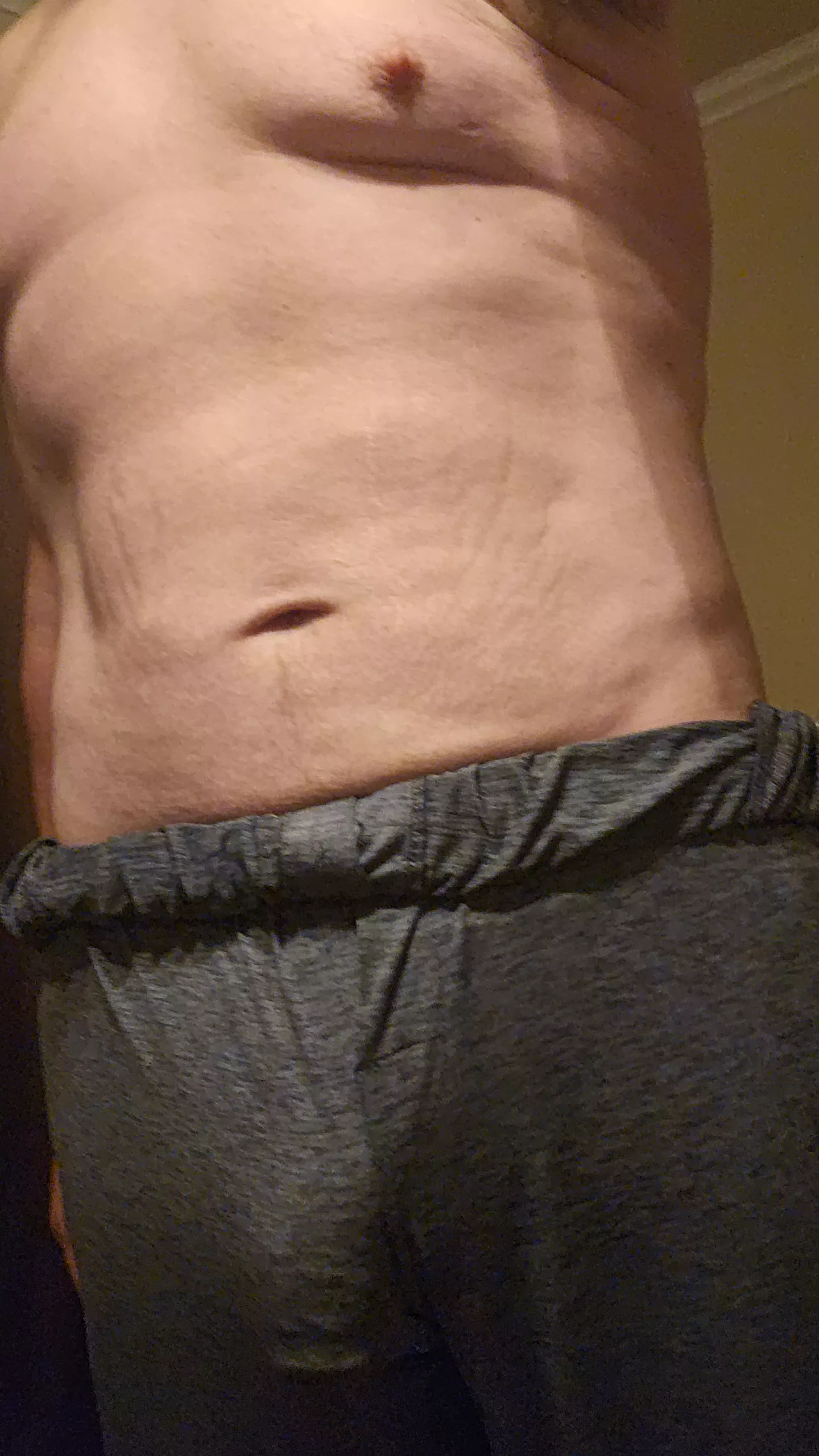 My wife said I'm not allowed to wear these thin PJs when we have company. I still do... posted by etx_dad