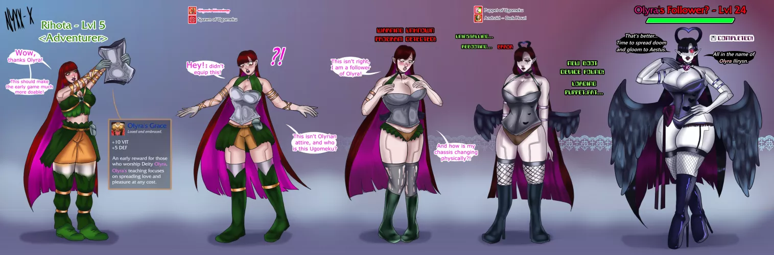 [OC] Olyra's Grace...? (FTF, Corruption) by me by Nyxx-x