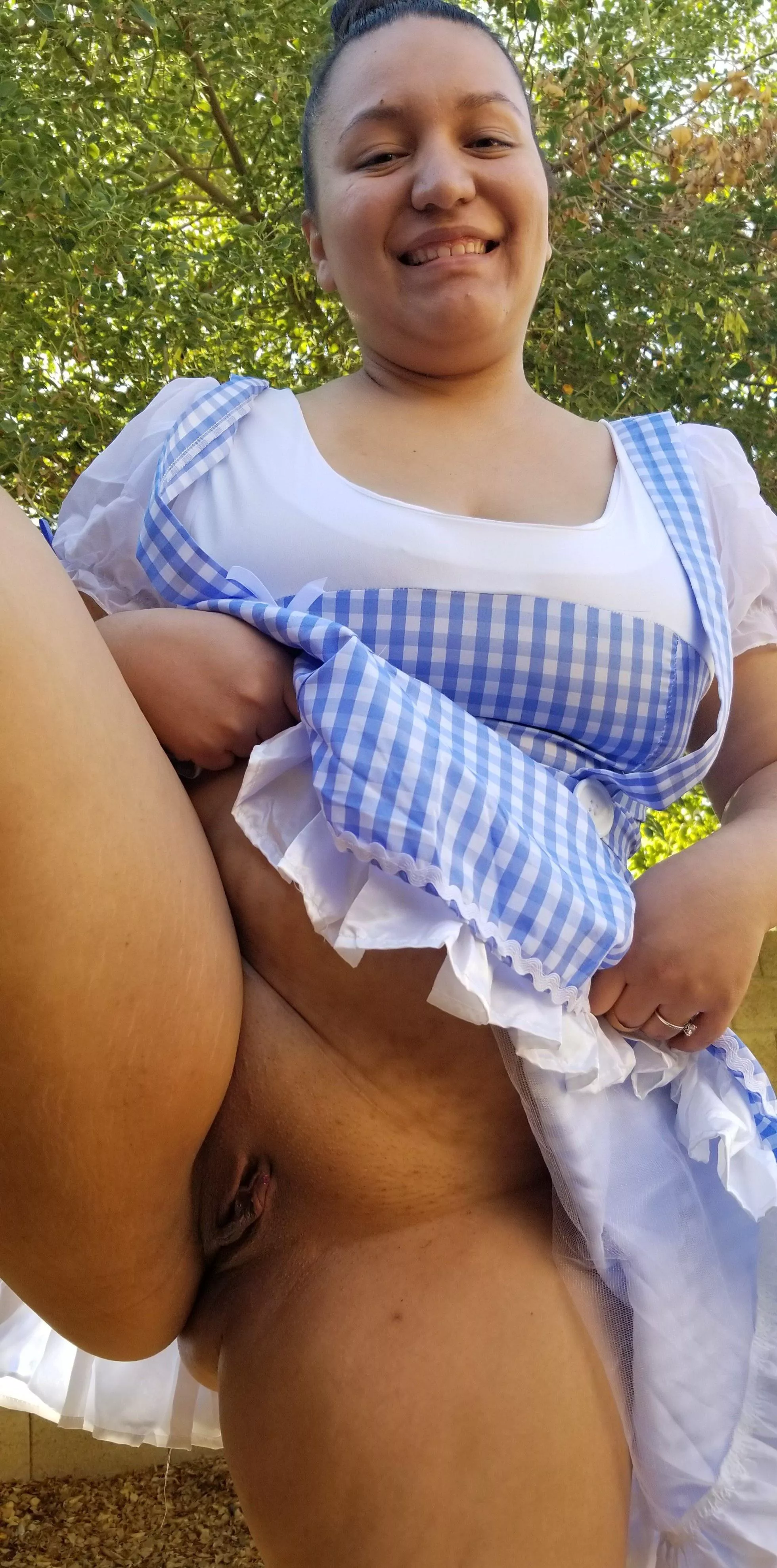 Oops I forgot panties  posted by loveboobs420