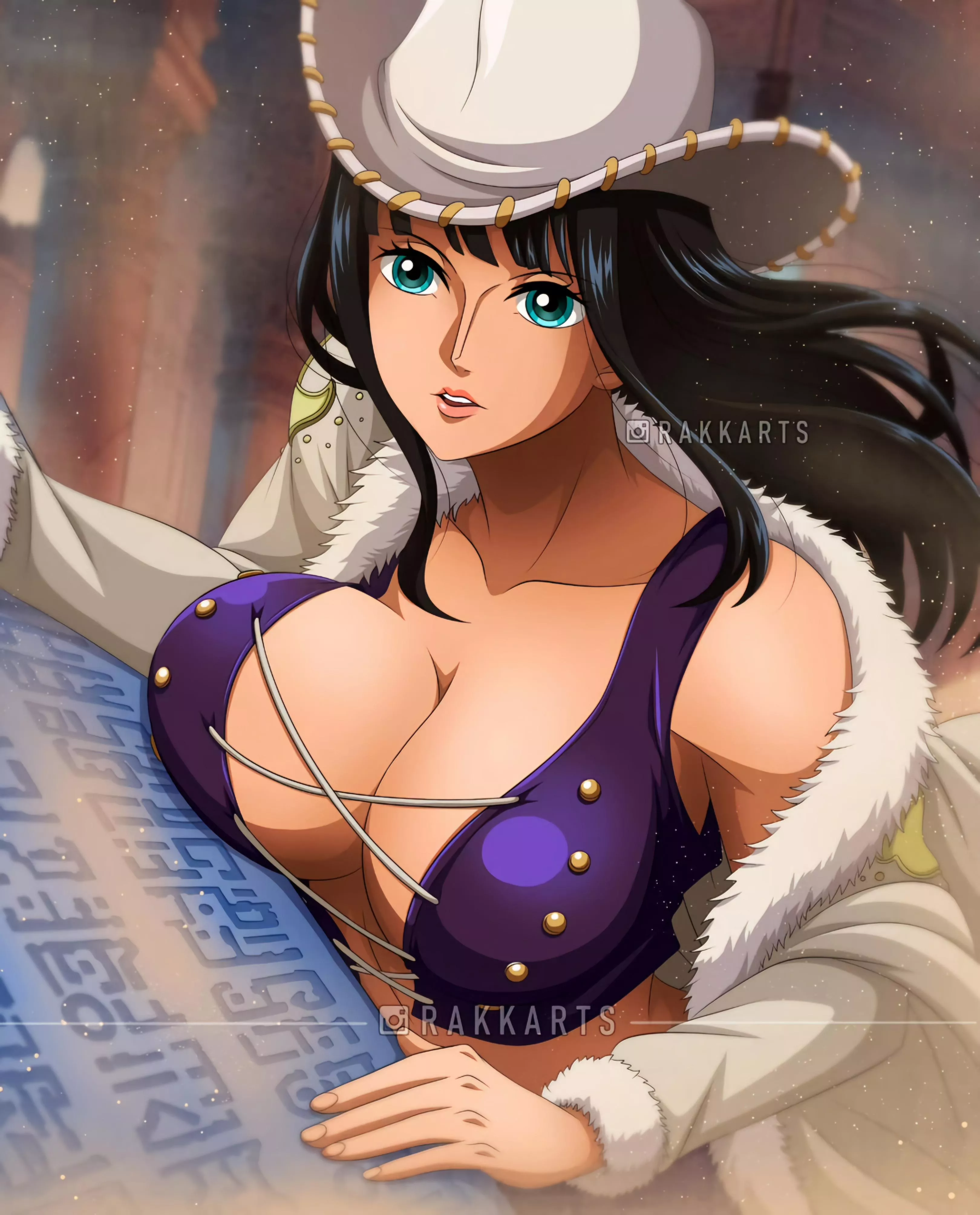 Robin reading Poneglyph 📚  in her own way 😋😍 (Somebody who has Rakara11 patreon, we need you here. Want the nude version so bad 😭😋) posted by une_piece