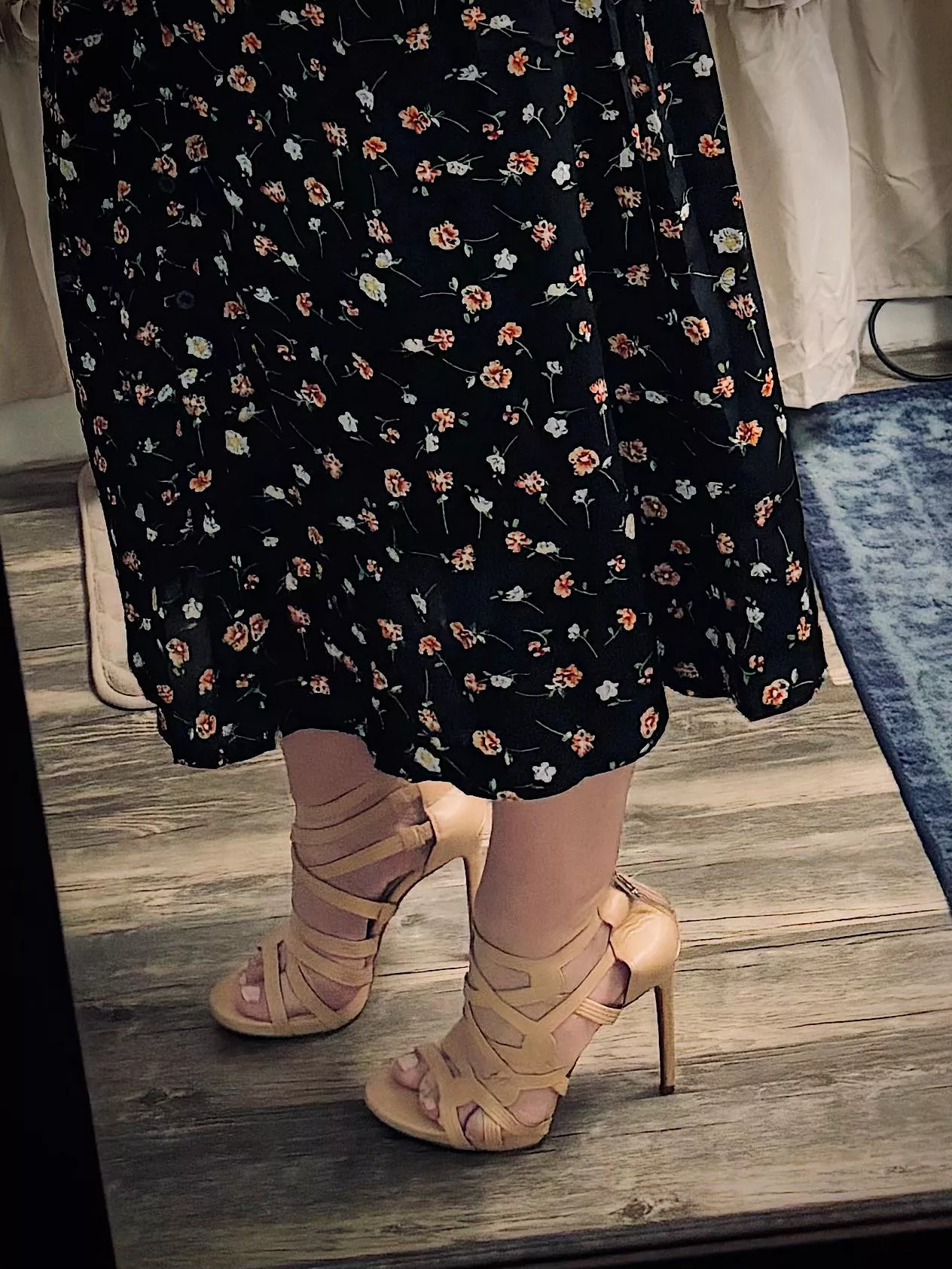 Strappy heels with a new dress posted by AZ_Heel7Wife