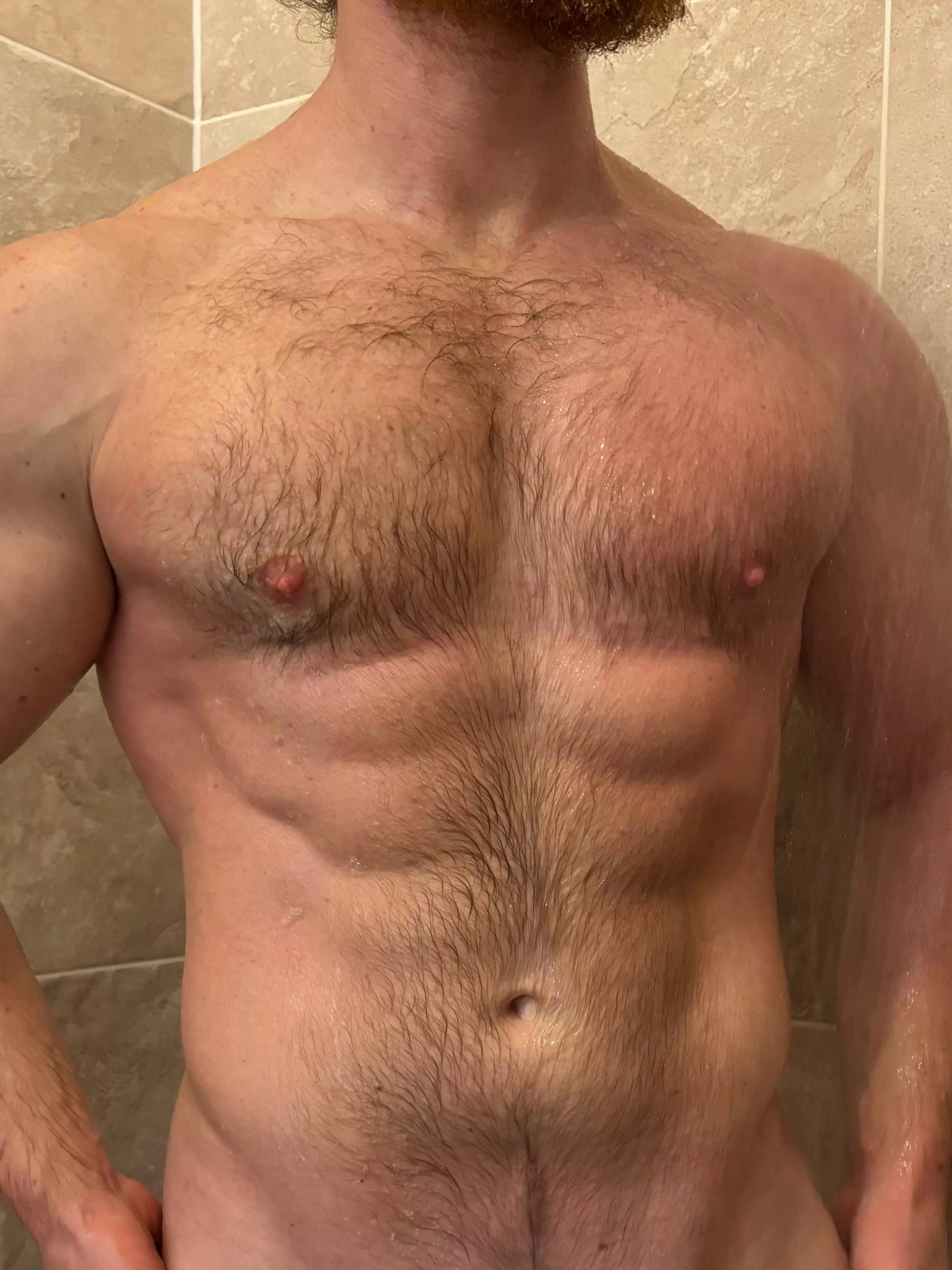 Time for Daddy to clean his hairy chest, coming? posted by Bearded_alpha1