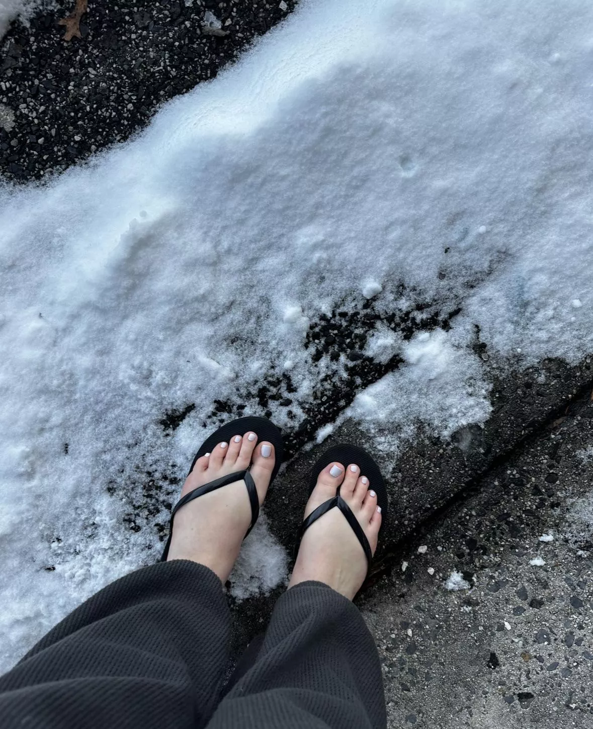 Walk home from the nail salon is brutal 😭 posted by oilytoedbabe