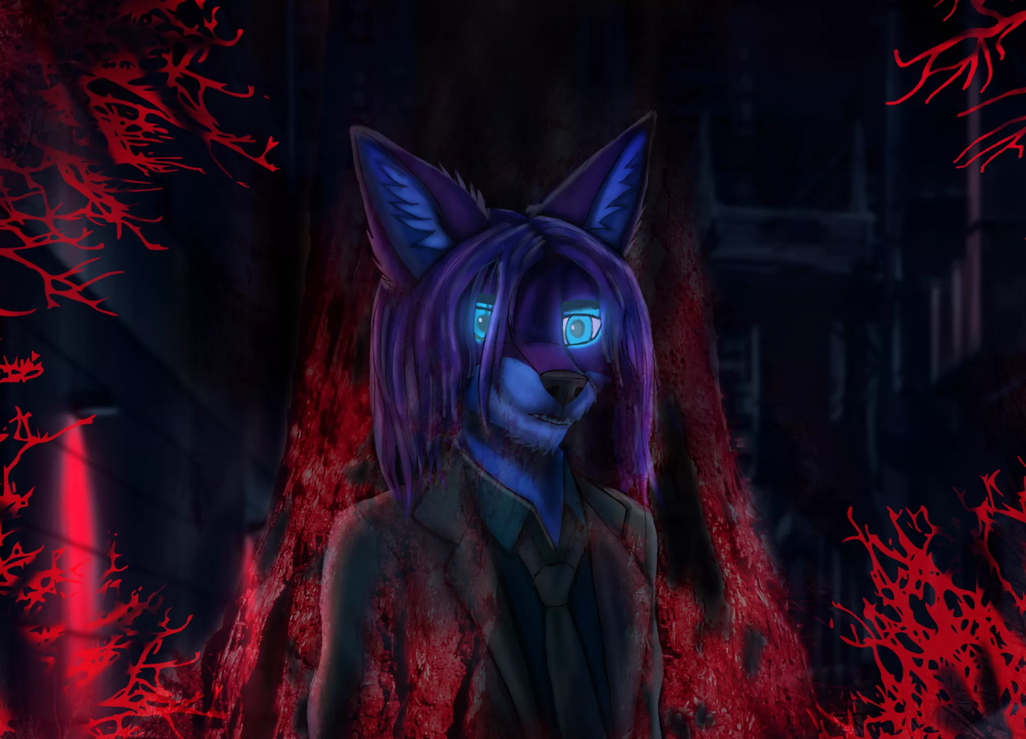 Wide Awake (Art by me Wolfrayay) posted by Wolfrayay