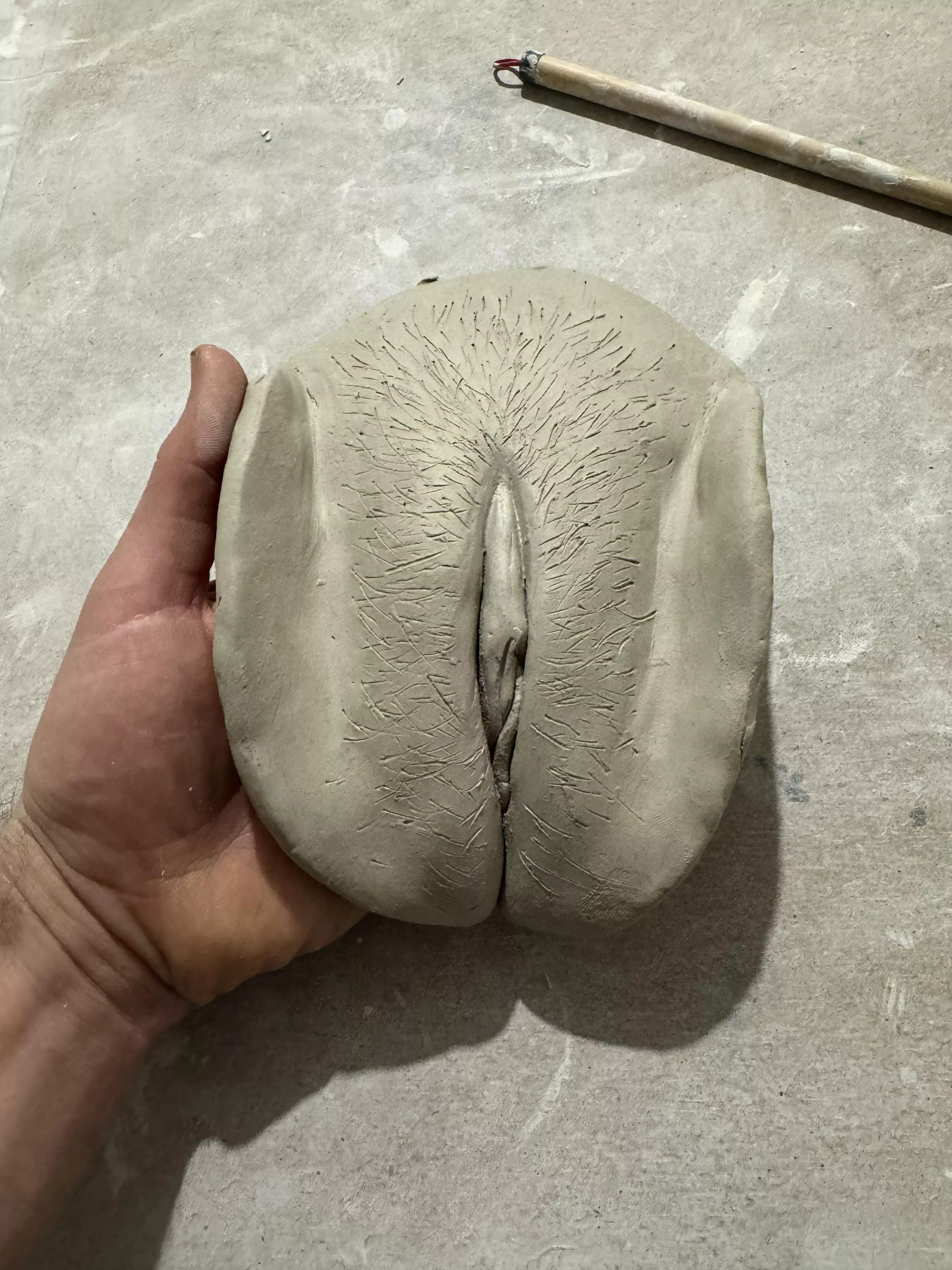 A lovely lady. Clay vulva by me. Thanks for the submission;) posted by Vulva_Sculptor