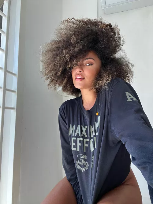 Big shirt with nothing underneath easy access for you to inhale my scent  by giirlnextdoor