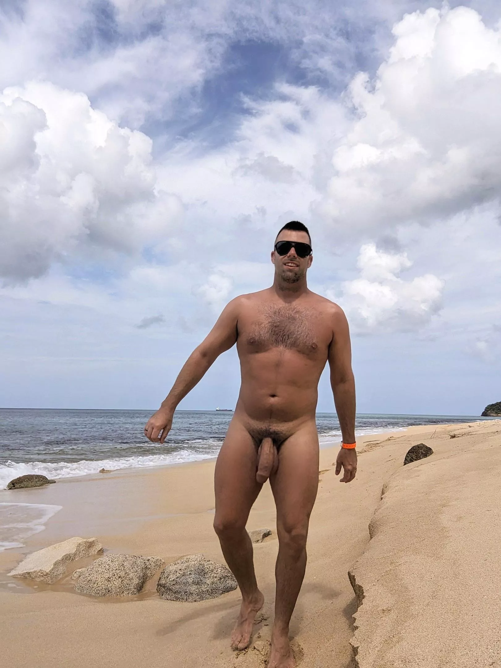 Come join me on a nude beach  posted by FurNForeskin