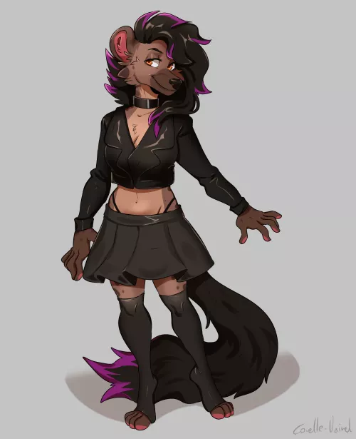 Hyena girl commission I did by corelle-vairel