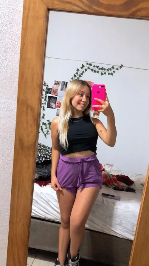 I give you 2 choices: remove my top or remove my shorts. What's your choice? by Honest_Illustrator54