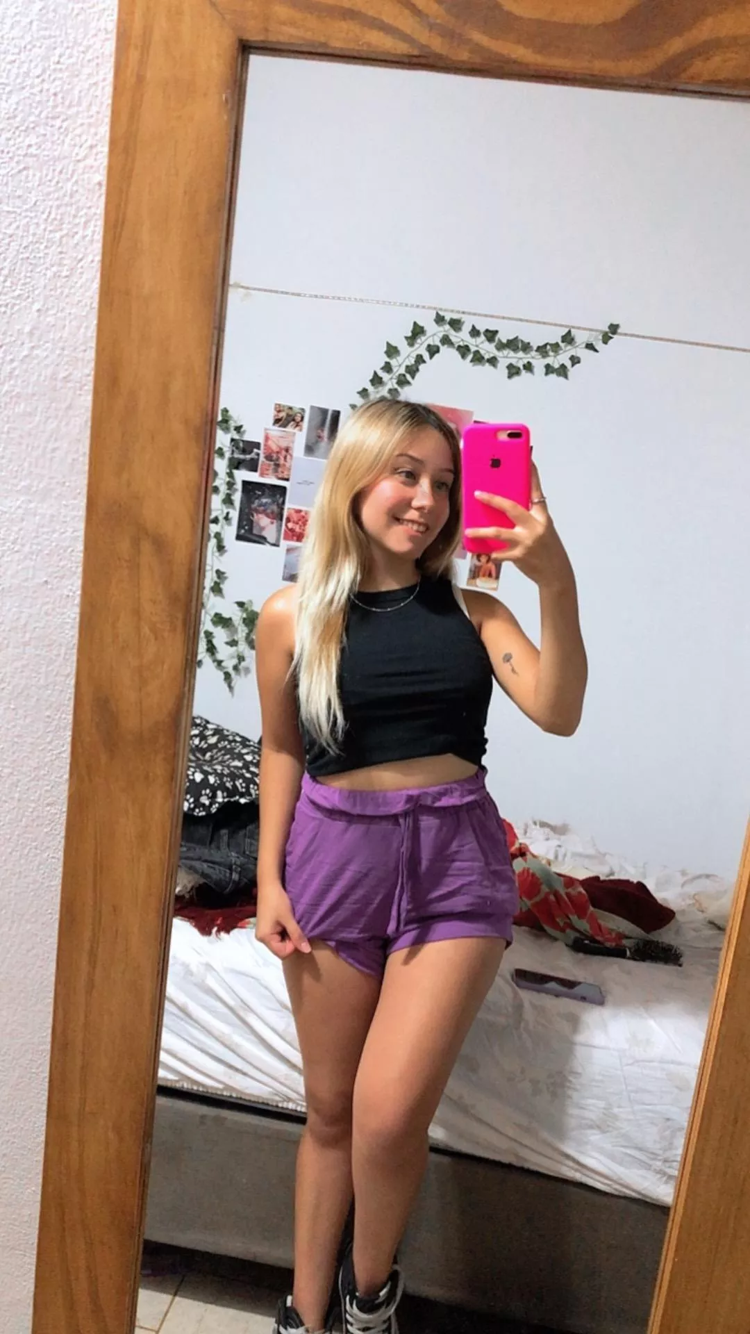 I give you 2 choices: remove my top or remove my shorts. What's your choice? posted by Honest_Illustrator54