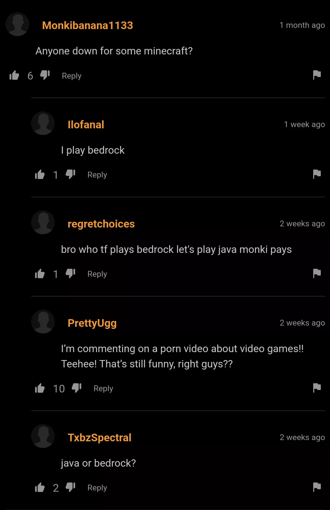 Imagine playing bedrock posted by CanadagoBrrrr