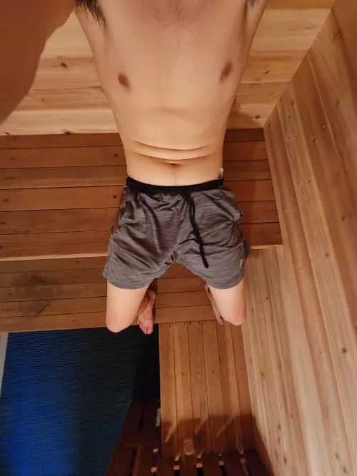 It's a little hot up in this sauna  by TheOutliner7