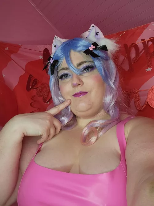 Latex kitten by curvymonstergirl316