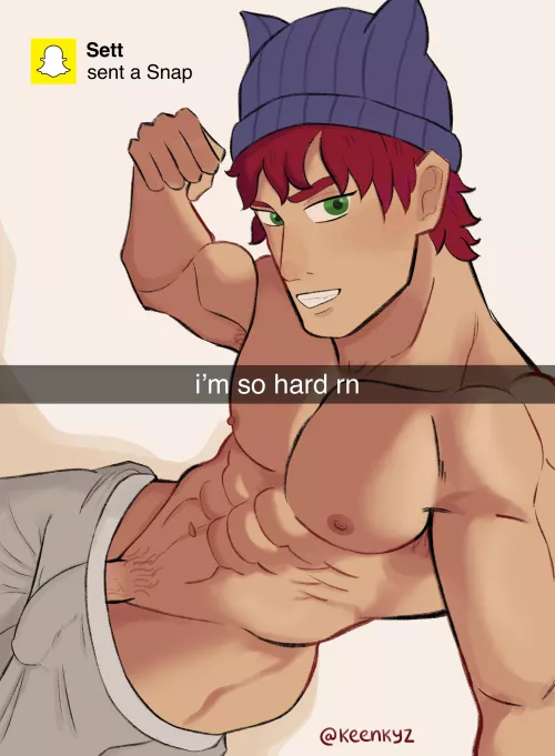 Sett sent you a snap, what you you do? (my art/@keenkyz) by rossequartz
