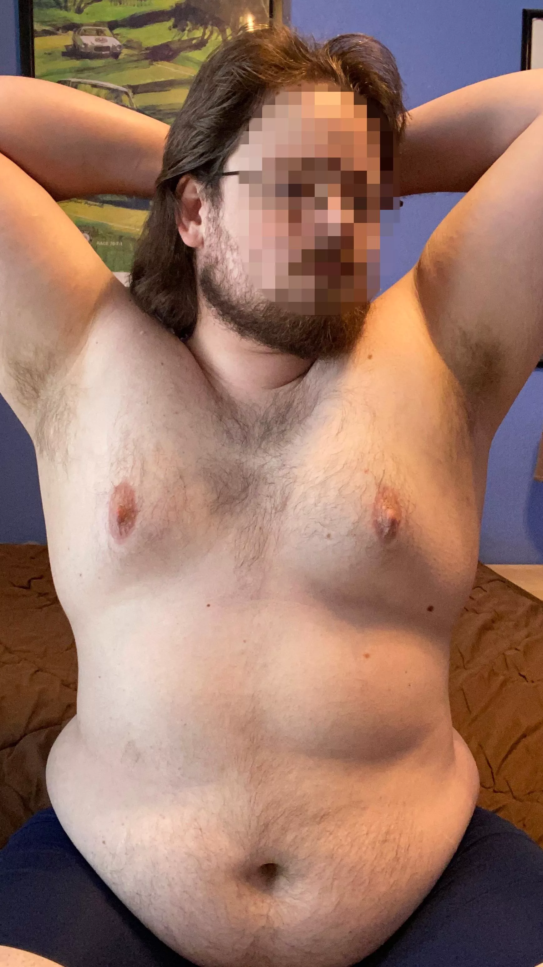 Sniff my chubby pits then tease my nipples please? posted by Penis-Tipped-Feet