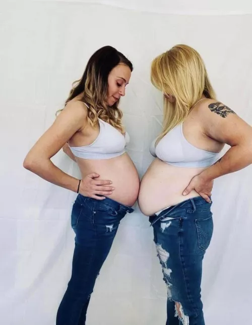 Two pregnant bumps are better then one by Momma-pregnant