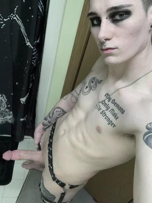Wanna suck on my smooth goth cock? by PaytonTallSlim