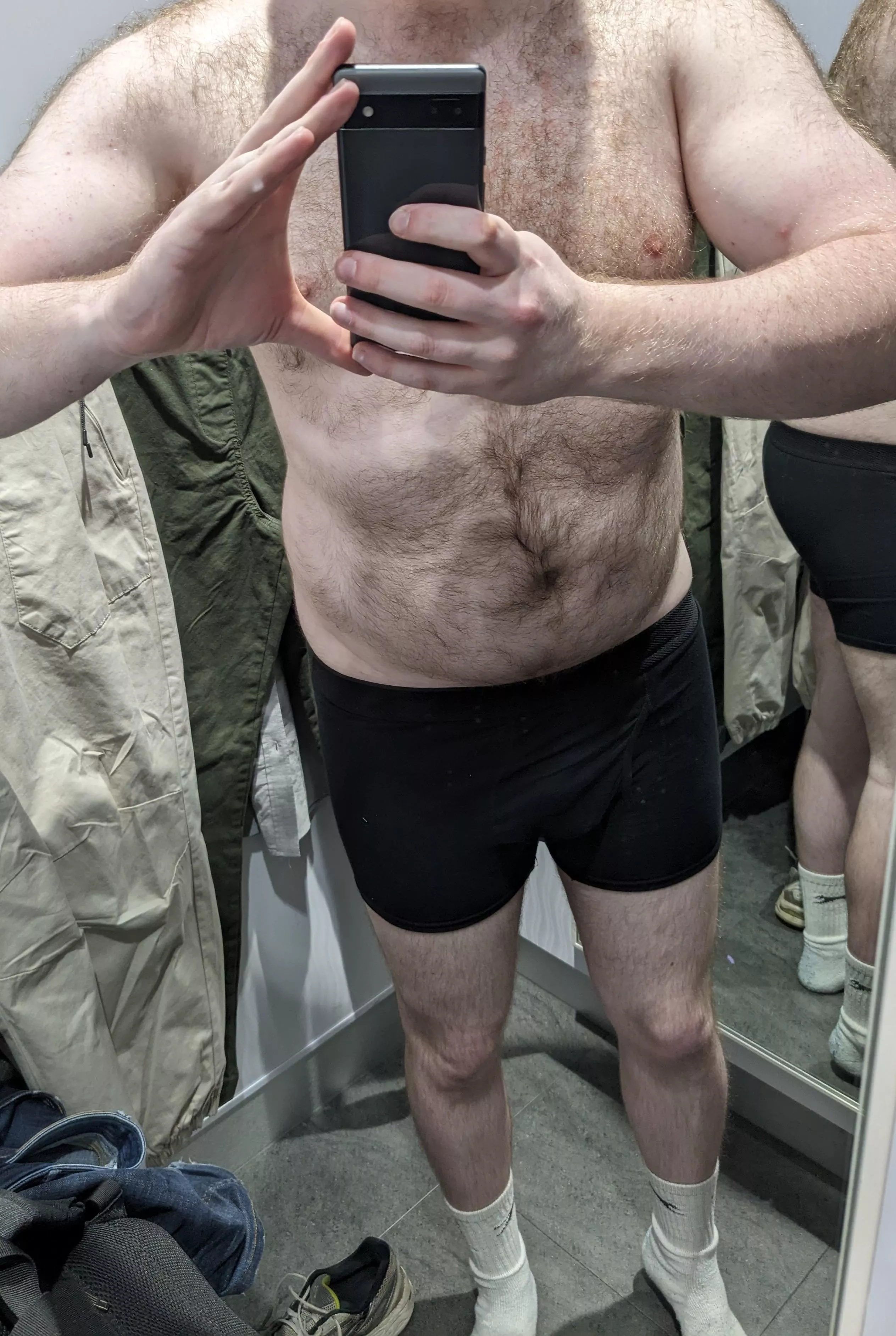 I was small/skinny up till around 19. I like myself better like this. Older, hairer, a real man at 32. posted by Wide-Baker1132