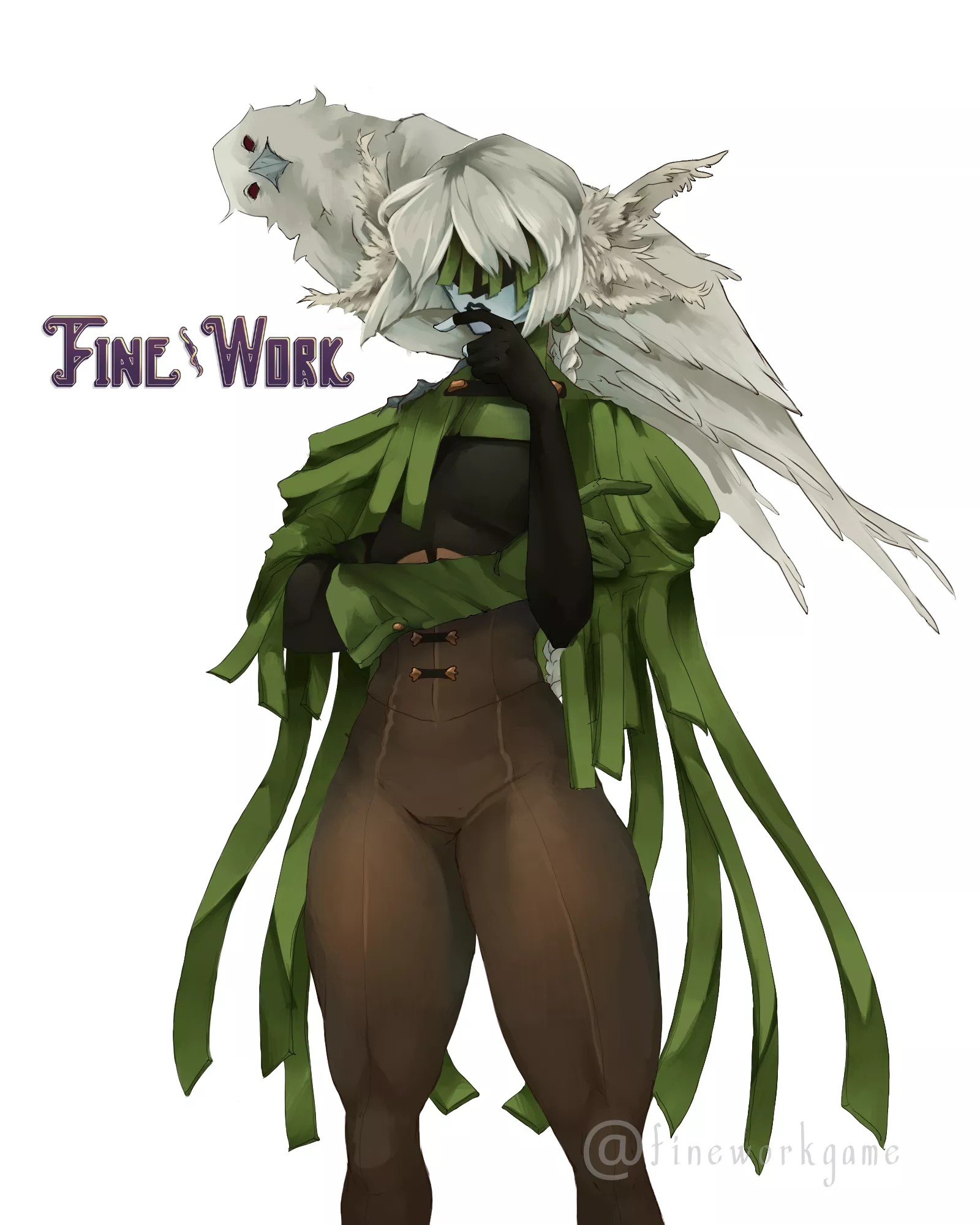 Our mysterious [OC] Andriss from our new game demo Fine Work! posted by samtethys