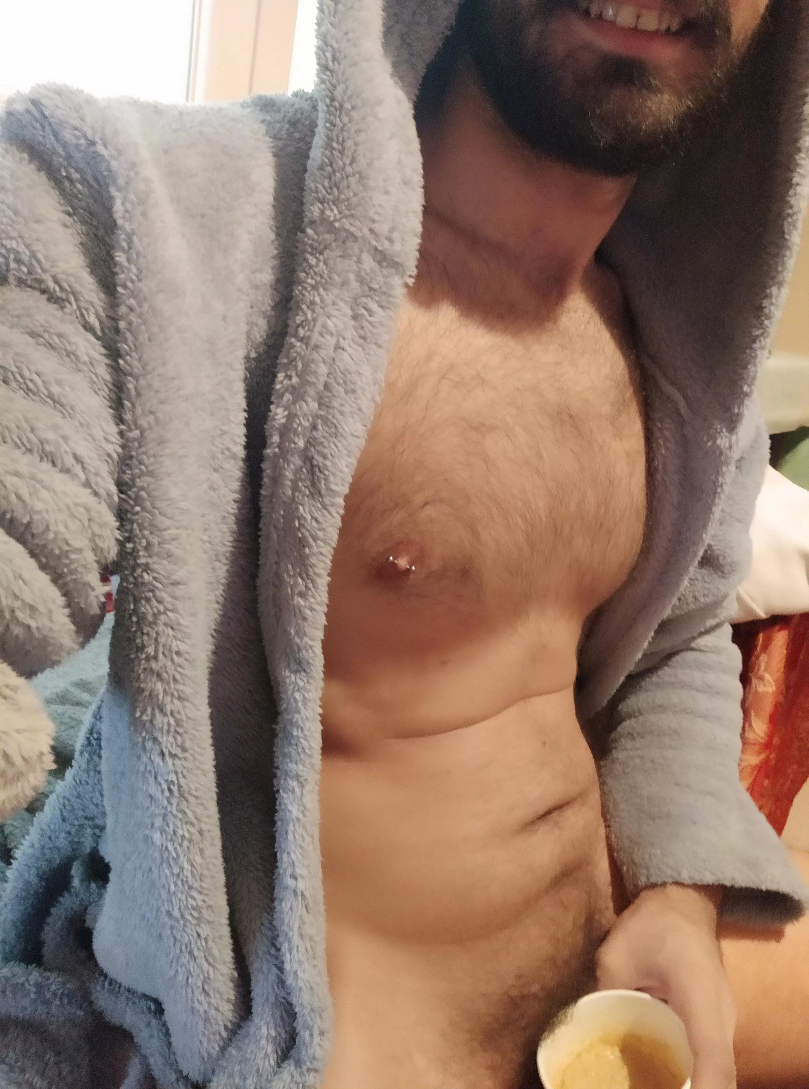 Sorry if there are is any pubic hair in your coffee, you would still drink it right? posted by dick-uranus