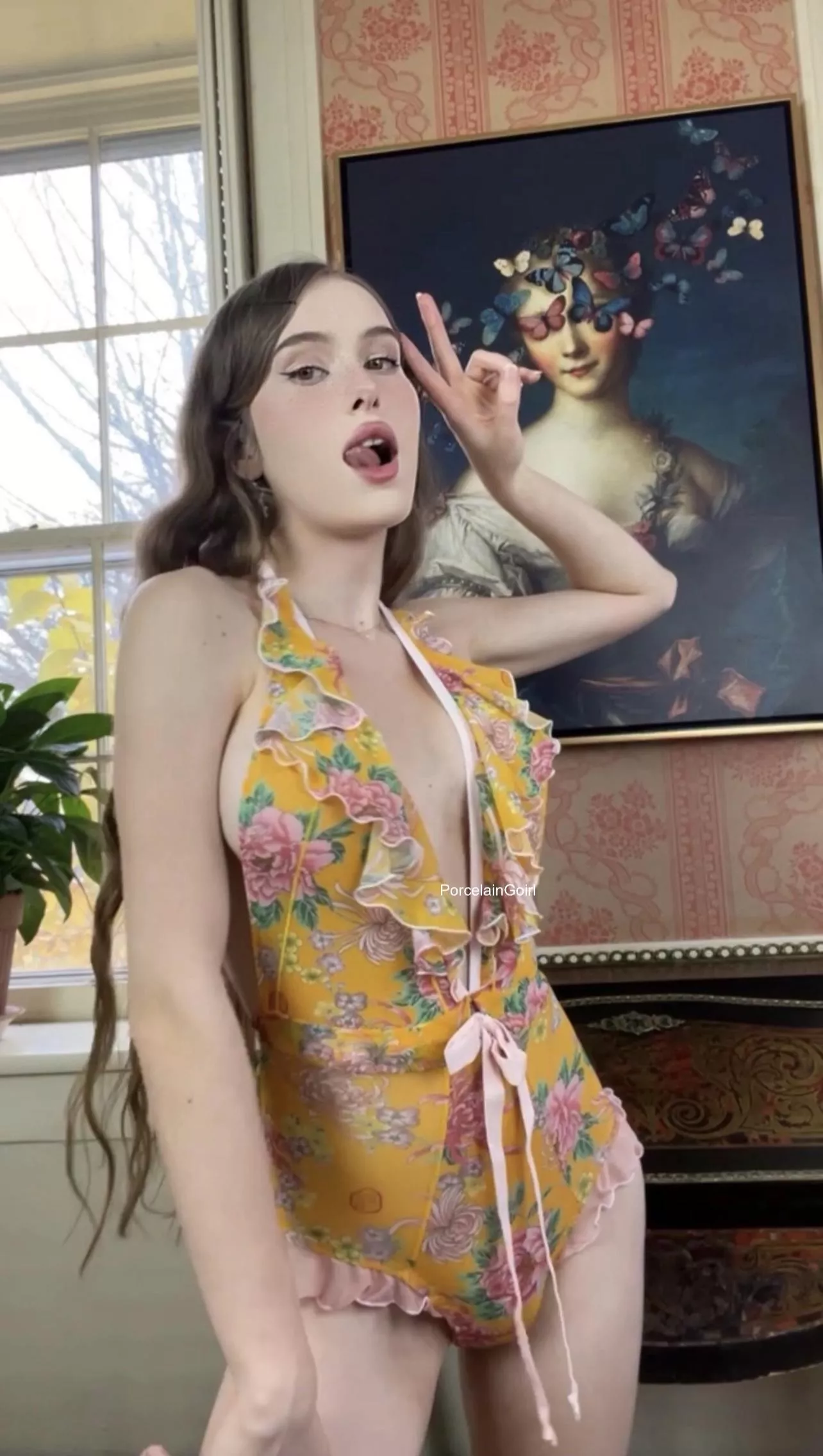 Want to dive into my modest bulge? 🌸 posted by porcelaingoirl