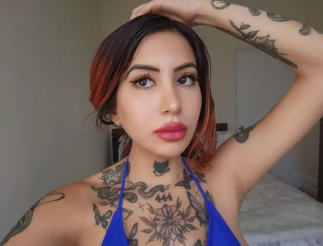 You can tell your friends you're not vanilla after you've had a goth baddie.. by tattedgirlxo