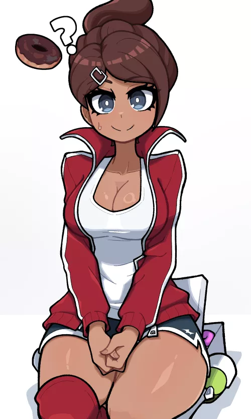 Aoi Asahina sure loves donuts by LafterMastr