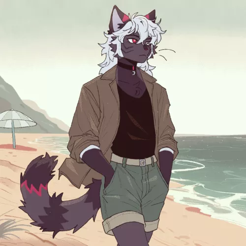 beach walk (by me) by trigunstampede