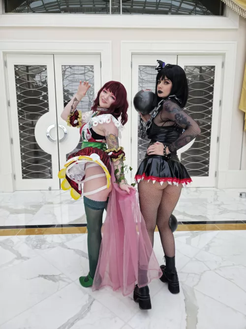 Chain chomp and piranha plant elizawitchcosplay and Elle.chu by ElizawitchCosplay