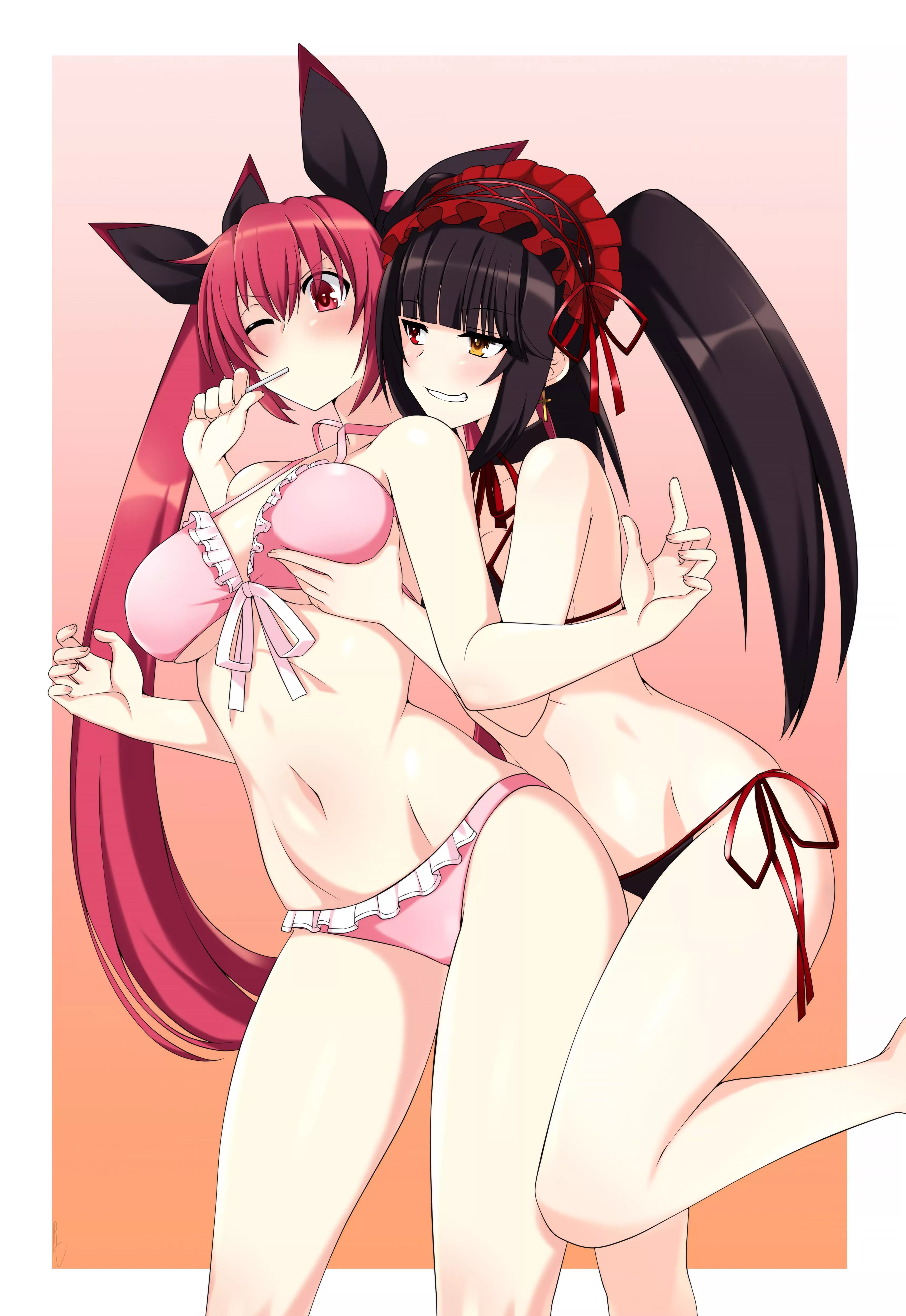 [Date A Live] Kotori X Kurumi posted by Jayjaf