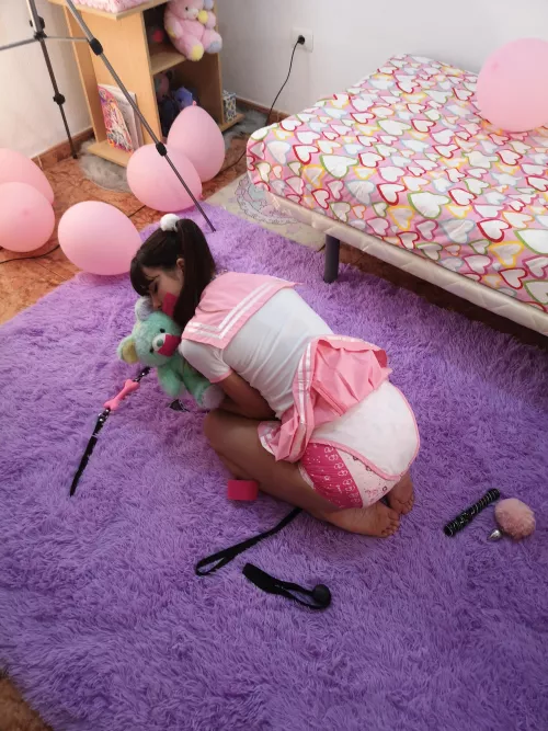 Diapered (and gagged) 💖 by sweetybebita